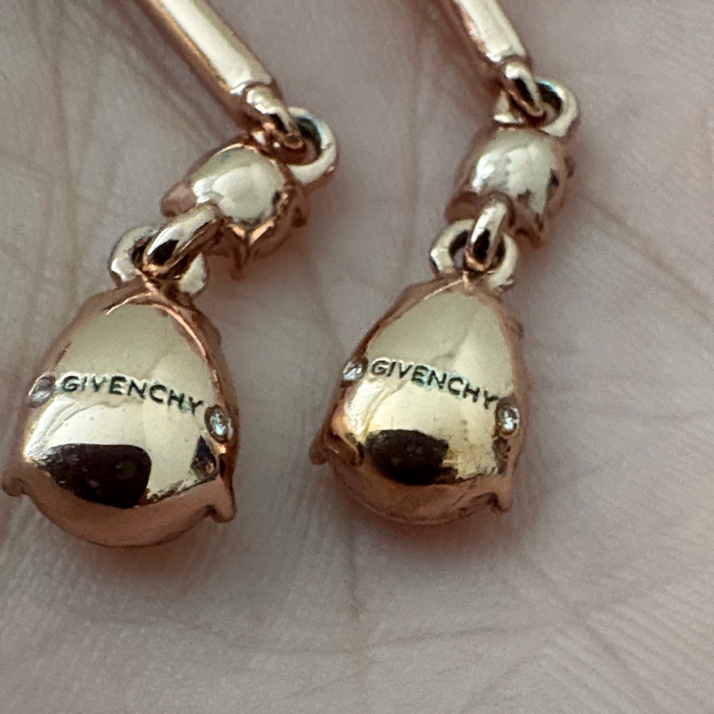 Givenchy Rose Gold Drop Earrings - Picture 3 of 6